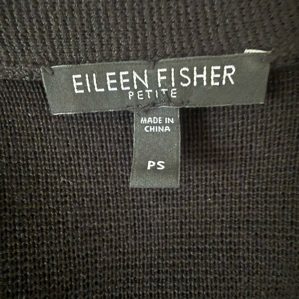 Eileen Fisher cotton silk open cardigan mid sleeves - Picture 2 of 8